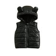 thumbnail image 1 of Gureui Kids Boys Girls Waistcoat Coat, Sleeveless Hooded Hat Zipper Cotton-Padded Clothes Casual Party Photo Cardigan Tops, 1 of 9