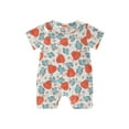 thumbnail image 1 of Gureui Newborn Infant Toddler Baby Boys Girls Summer Romper, Dots Animal Print Round Neck Short Sleeve Playsuit Outfit, 1 of 9