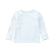thumbnail image 1 of Gureui Toddler Baby Plain Organic Cotton Top, Boys/Girls Solid Color Long Sleeve Cute Cotton Warm T-Shirt, 1 of 5