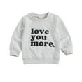 thumbnail image 1 of Gureui Toddler Kids Girls Boys Letter Printed Sweatshirts, Long Sleeve Round Neck Soft Cotton Casual Pullover Tops, 1 of 7