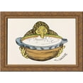 thumbnail image 1 of Guri med suppetrynet 24x18 Gold Ornate Wood Framed Canvas Art by Theodor Severin Kittelsen, 1 of 2