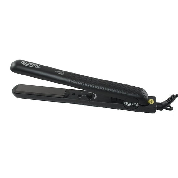 Gurin Ceramic Tourmaline Flat Iron Hair Straightener, 1.25 inch with Carrying Case