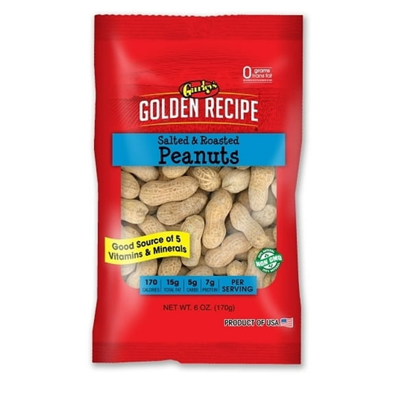 Gurley's Golden Recipe Country Trail Mix, Assorted Nuts & Dried Fruit Blend 6 oz Bag (Pack of 8)