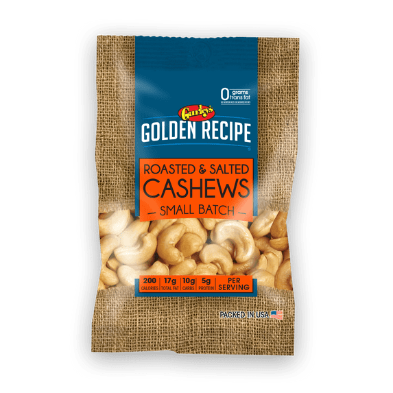 Gurley's Golden Recipe Fancy Whole Cashews, Rich & Creamy, 2.75 oz