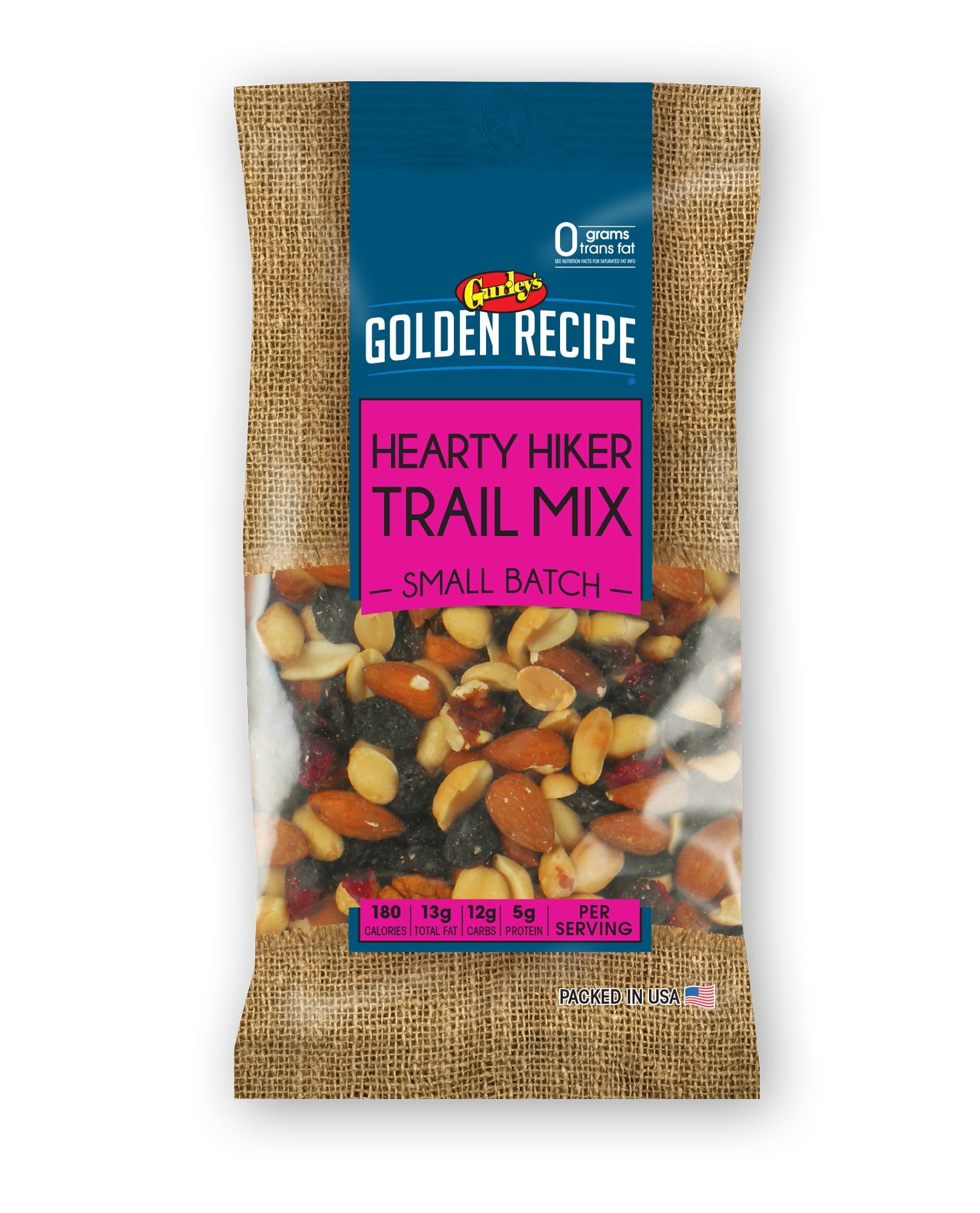 Gurley's Golden Recipe Hearty Hiker Trail Mix, Energy Boosting, 5 oz