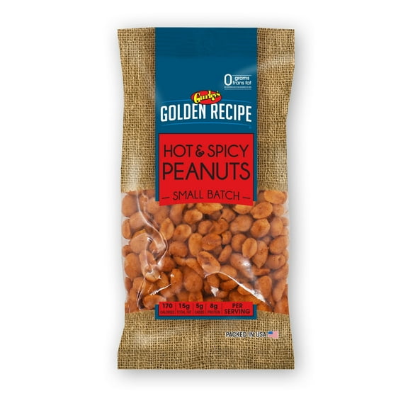 Gurley's Golden Recipe Hot & Spicy Peanuts, Fiery Flavor, 6 oz