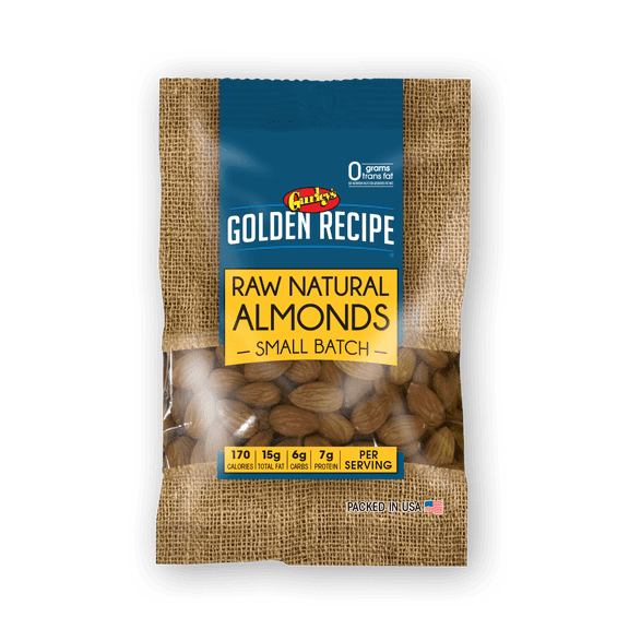 Gurley's Golden Recipe Raw Almonds, Fresh & Crunchy, 2.75 oz (Pack of 8)