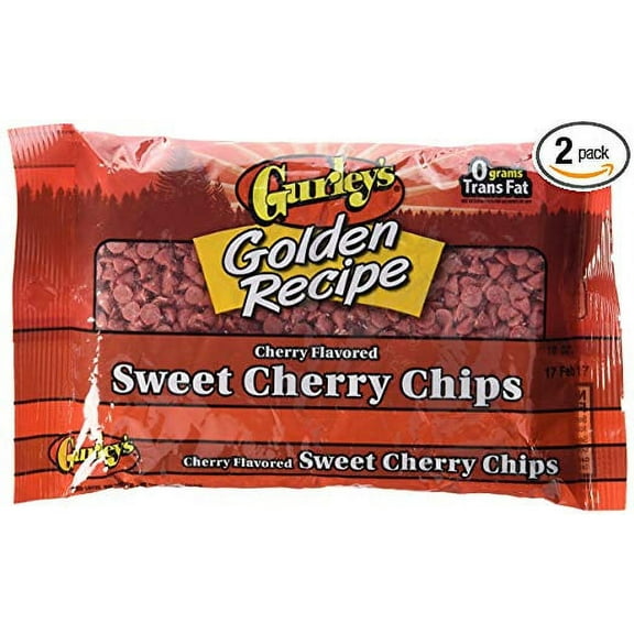 Gurley's Sweet Cherry Chips 10 oz. 2 BAGS