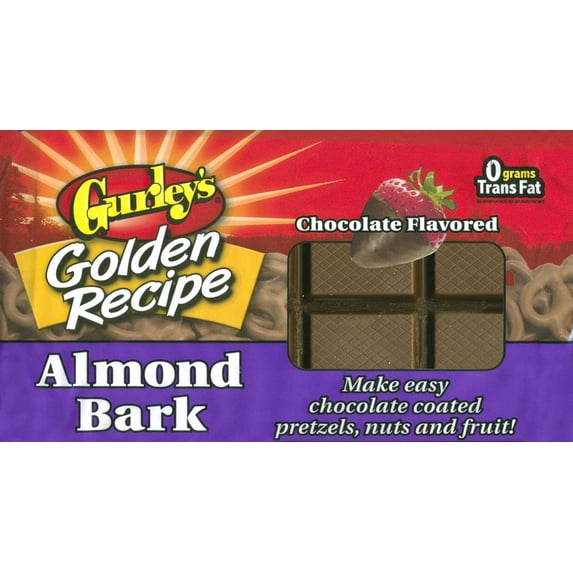 Gurleys Chocolate Flavor Almond Bark Candy, 20 Ounce -- 12 per case