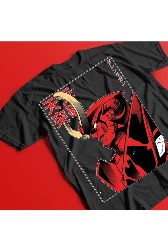 Gurren Lagann Classic T-Shirt, Anime Tee, Unisex Tshirt, Japanese Manga Shirt, Vintage Style Top
