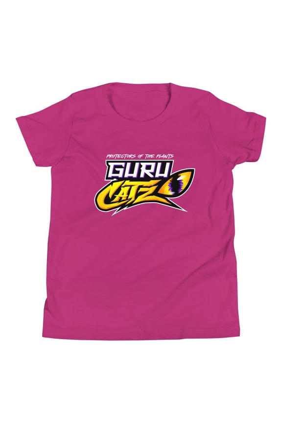 Guru Catz WHT Logo Youth Short Sleeve T-Shirt