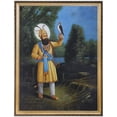 thumbnail image 1 of Guru Gobind Singh - The Warrior Guru (Framed) - Oil on Canvas, 1 of 1