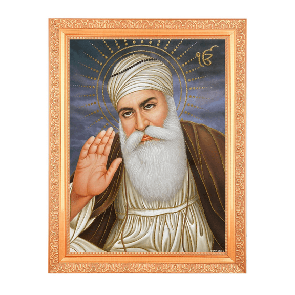 Guru Nanak Devji Wall Frame for Home & Office Decor (14 X 18 Inch) Religious Gifting