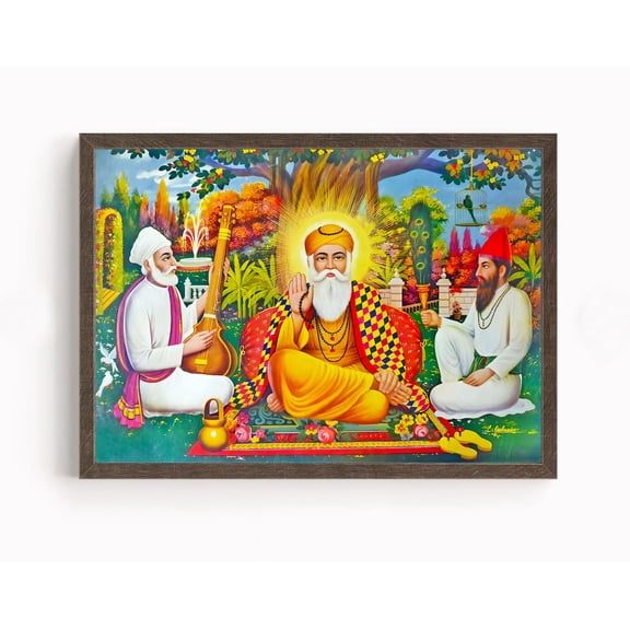 Guru Nanak Rare Vintage Poster First Sikh Guru 1469-1539 Poster, Unframed Poster