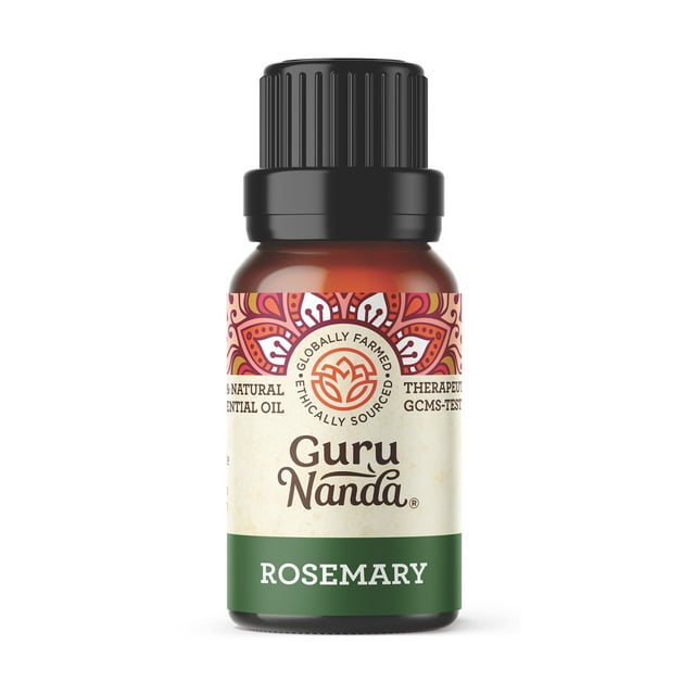 Guru Nanda Rosemary Essential Oil 100% Pure and Natural 0.5 fl. oz.