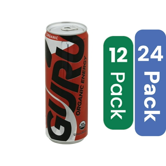 Guru Organic Energy Drink Original 12 oz (Pack Of 24)