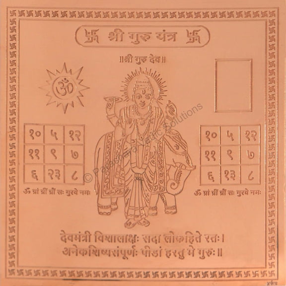 Guru Yantra Copper Brown (2X2)