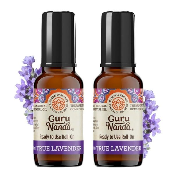 GuruNanda 100 Pure Lavender Topical Essential Oil Roll on for Calming