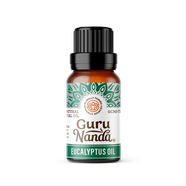 GuruNanda 100% Pure & Natural Eucalyptus Essential Oil for Aromatherapy & Diffuser - 15ml