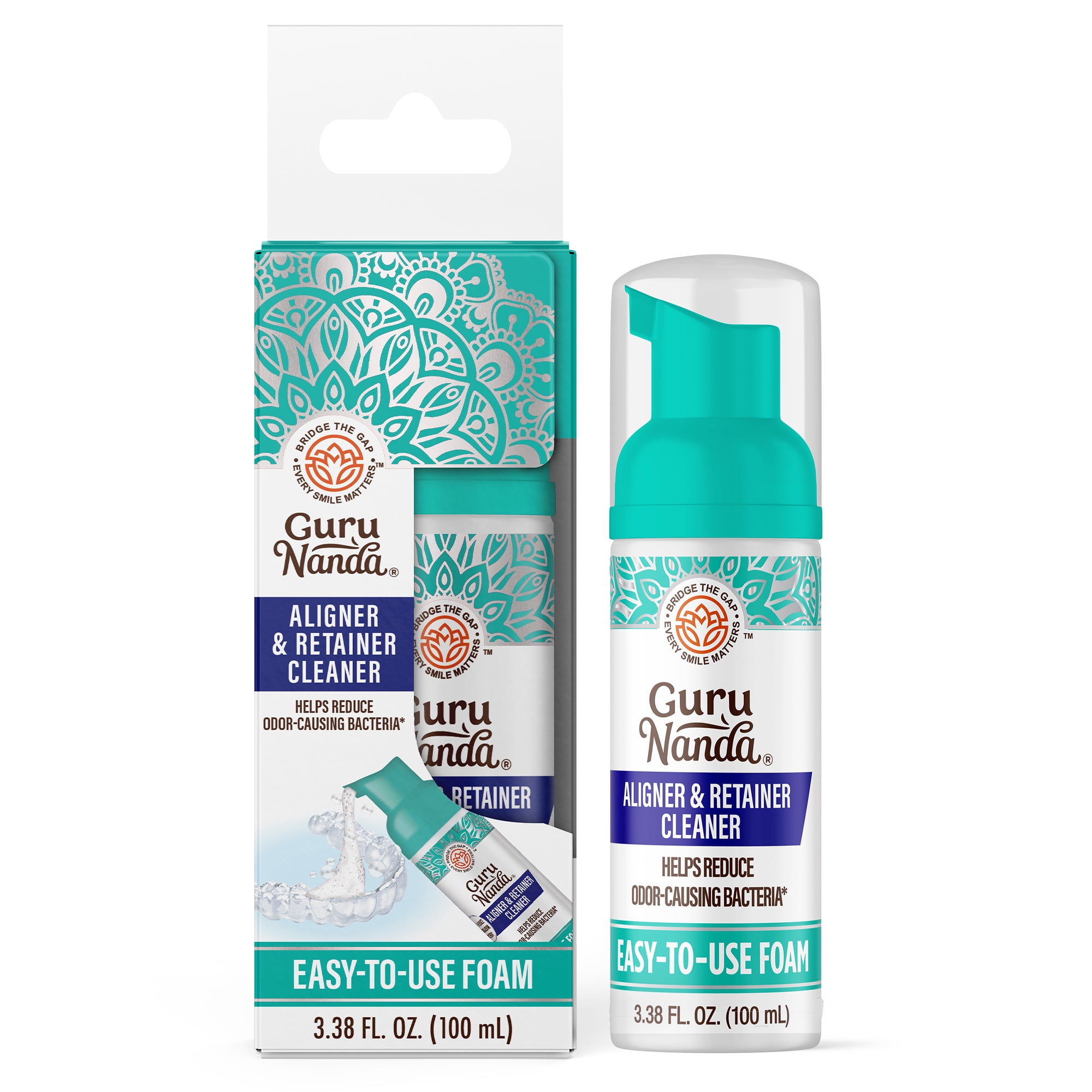 GuruNanda Aligner & Retainer Foaming Cleaner - Unflavored - 100mL