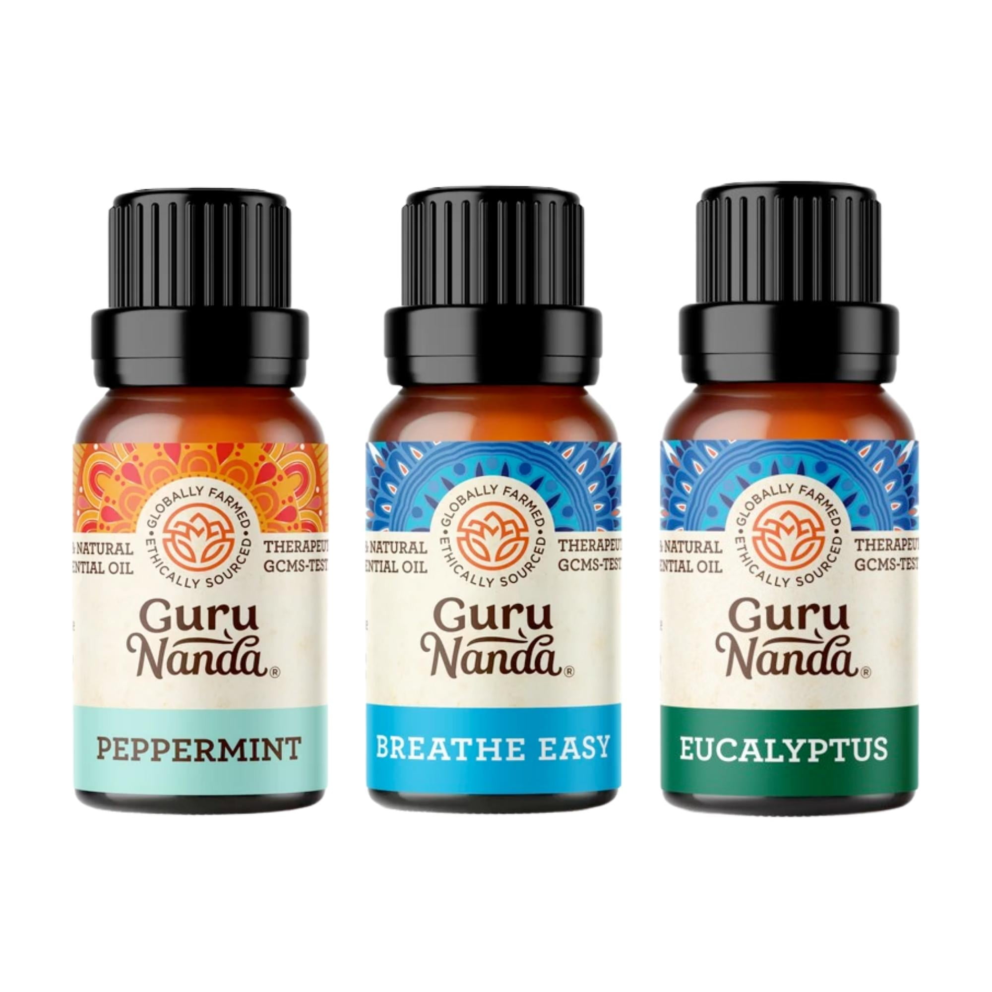 GuruNanda Breathe Essential Oil Blends for Congestion, Sinus
