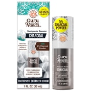 GuruNanda Charcoal Toothpaste Booster Serum, Unflavored, 1 fl oz