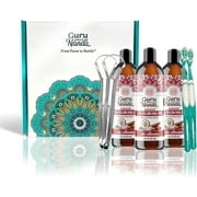 GuruNanda Coconut & Cinnamon Oil Pulling Flavor + Neem & Ashwagandha - Oral Rinse Mouthwash - 3 Pack