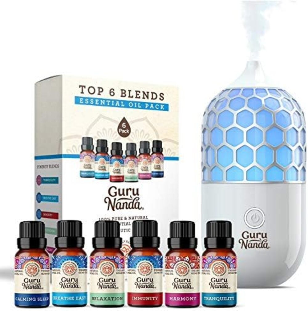 Essential Oils Blend Set, Fragrance Oil Aromatherapy Essential Oils Kit for  Diffuser (6x10ML) - Happy Days, Air Freshening, Relax, Goodnight
