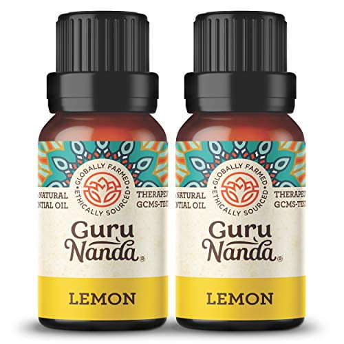 Guru Nanda 2-Pack 15ml Lemon Essential Oil White