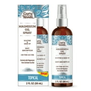GuruNanda Magnesium Oil Spray for Muscle Relief and Soothing Aches, Quick Absorbing, 2 fl oz