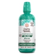 GuruNanda Alcohol-Free Mouthwash, Fresh Mint, 8 Essential Oils, Vitamins D3 E K2, 33.8 oz