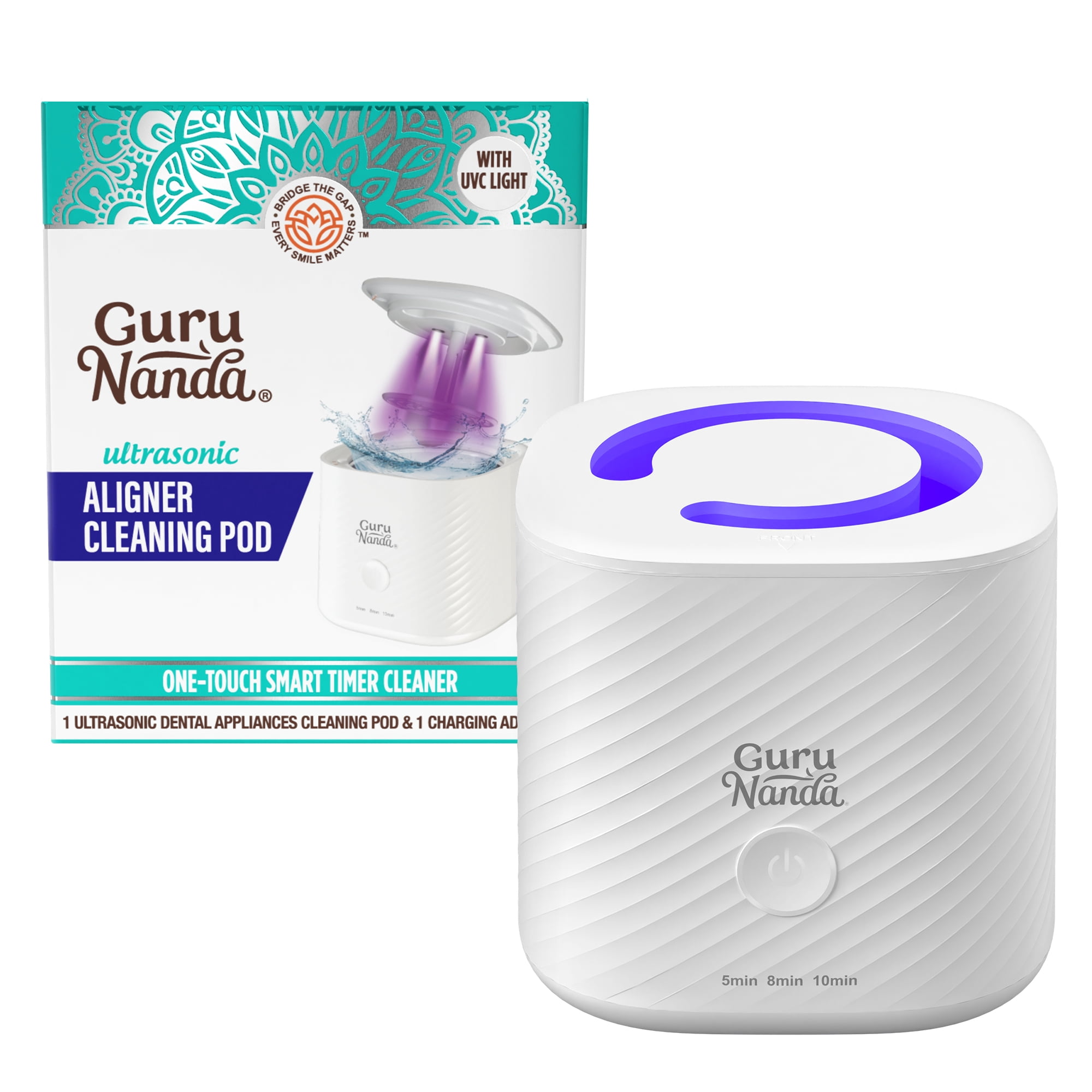 GURU NANDA Ultrasonic Mouthpiece Cleaner for Retainers Dentures