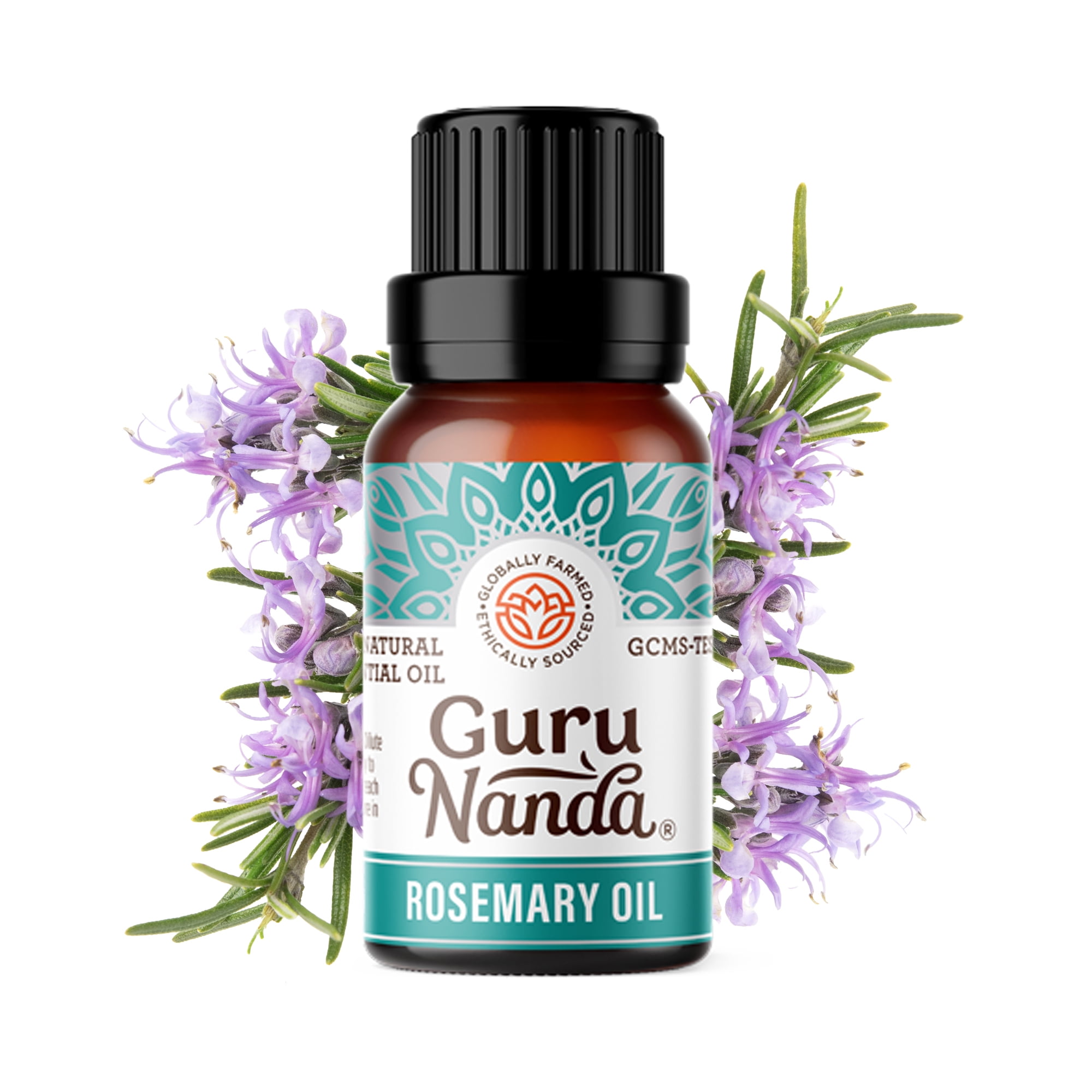 GuruNanda Rosemary Essential Oil - 100% Pure & Natural  for Aromatherapy and Diffuser - 15ml