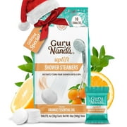 GuruNanda Uplift Shower Steamers - Infused with Orange & Eucalyptus Essential Oils, 10 Count