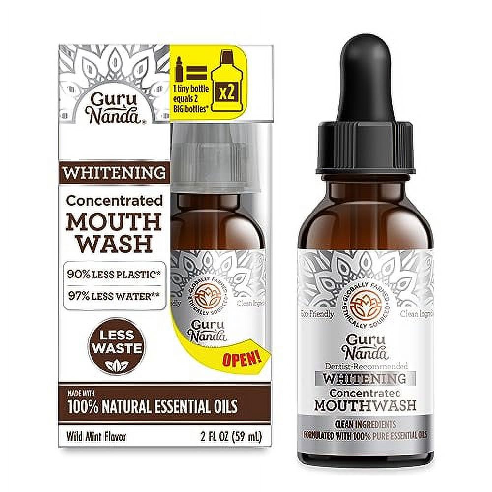 GuruNanda Whitening Concentrated Mouthwash, Helps with Bad Breath