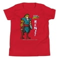 thumbnail image 1 of Gurucatz Kenji Junior Short Sleeve Round Neck T-Shirt, Red, Size M, 1 of 8