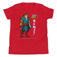 thumbnail image 1 of Gurucatz Kenji Junior Short Sleeve Round Neck T-Shirt, Red, Size S, 1 of 8