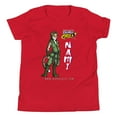 thumbnail image 1 of Gurucatz Nami Youth Junior Short Sleeve Round Neck T-Shirt, Red, 1 of 6
