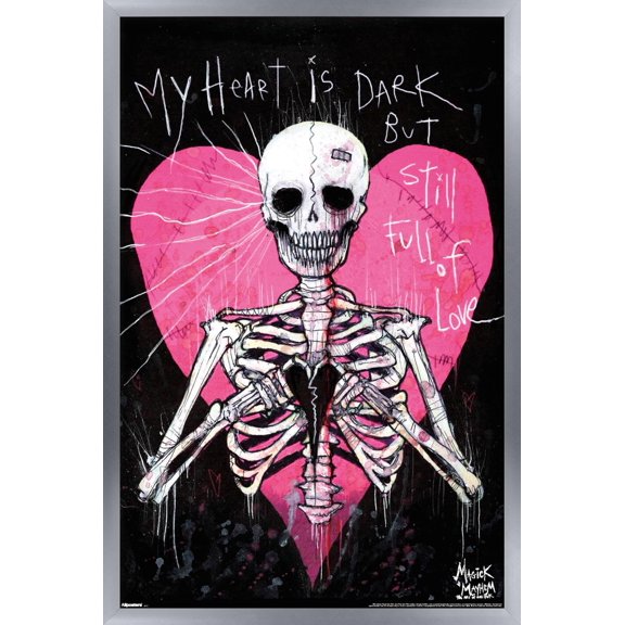 Gus Fink - Dark Heart Wall Poster, 22.375" x 34" Framed