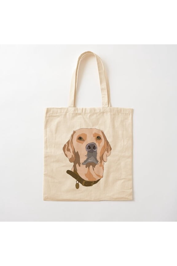 Gus The Labrador Canvas Canvas Tote Bags, Reusable Shopping Bag
