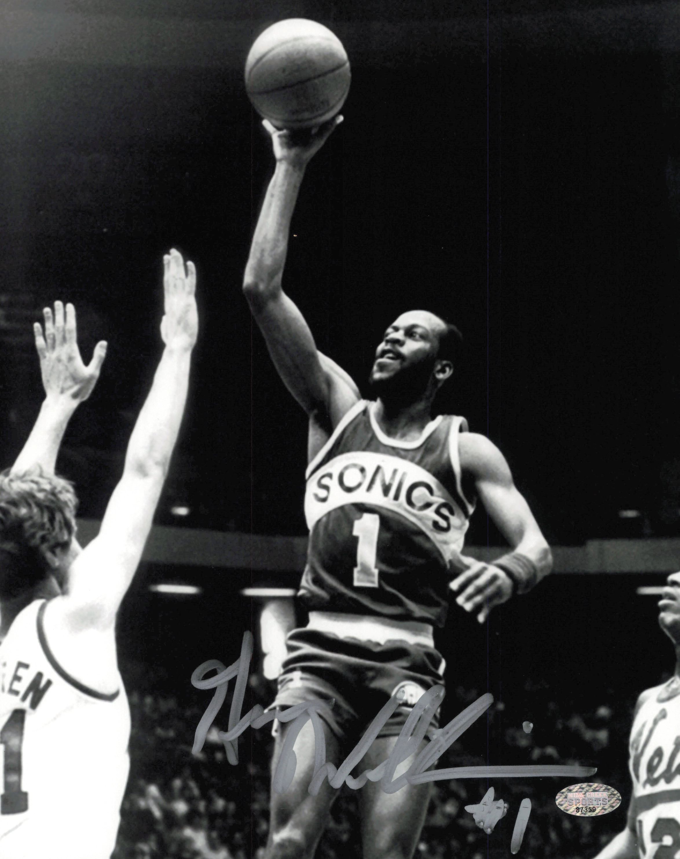 Gus Williams Autographed 8x10 Photo Seattle Supersonics MCS Holo #87359 ...