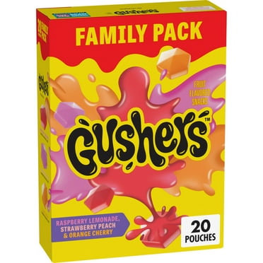 Gushers Fruit Flavored Snacks, 20 Pouches, Family Pack, 16 oz