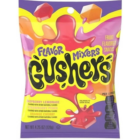 Gushers Fruit Flavored Snacks Flavor Mixers