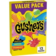 Gushers Gluten Free Tropical and Strawberry Fruit Flavored Snacks (12 Pouches)