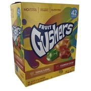 Gushers Fruit Flavored Snacks, Strawberry and Tropical Flavors, 42 ct
