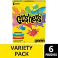 thumbnail image 1 of Gushers Fruit Flavored Snacks Variety Pack, Tropical and Strawberry Flavors, 6 Count, 4.8 oz, 1 of 15
