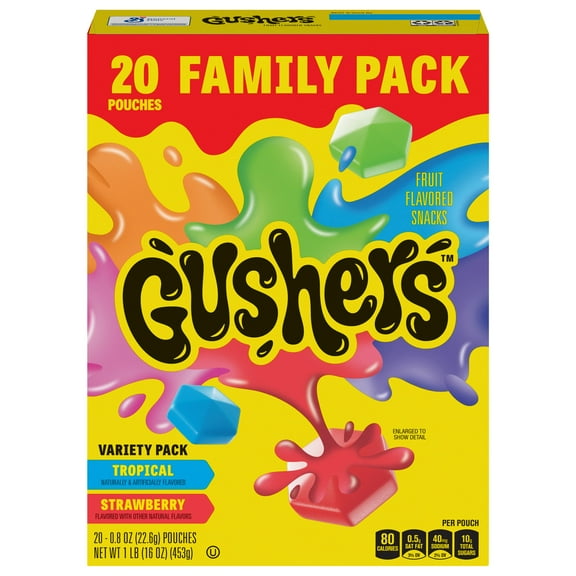 Gushers Fruit Snacks Variety Family Pack - 20 ct (Packaging May Vary)