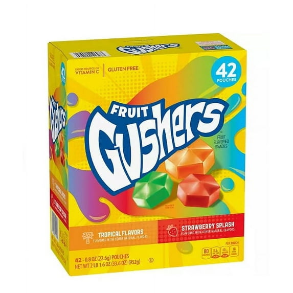 Gushers Strawberry Splash and Tropical Flavors (0.8 oz., 42 ct.)