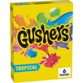 Gushers Tropical Flavors Fruit Flavored Snacks 6 Count