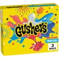 thumbnail image 1 of Gushers Tropical Fruit Flavored Snacks, Mini Pouches, 3 Count, 1.32 oz, 1 of 16